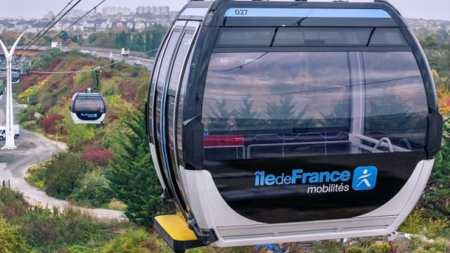 Klassenfahrt Paris Seilbahn C1 über den Vororten